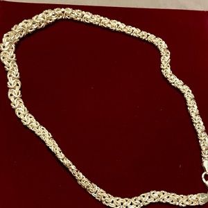 Sterling silver Byzantine necklace